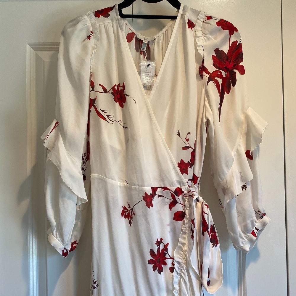 Joie Silk Anawrette Wrap Dress